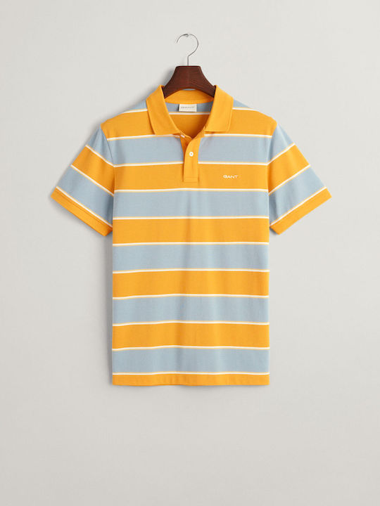 Gant Bluza Bărbătească Polo Medal Yellow