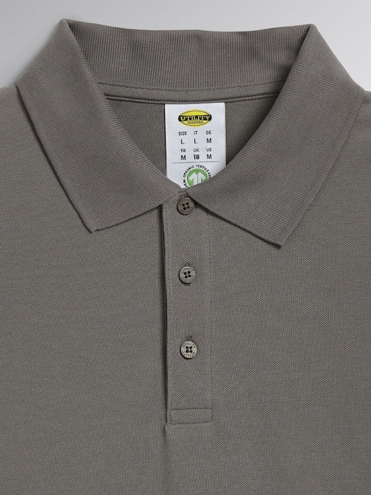 Polo Long Sleeve Blouse Steel Grey
