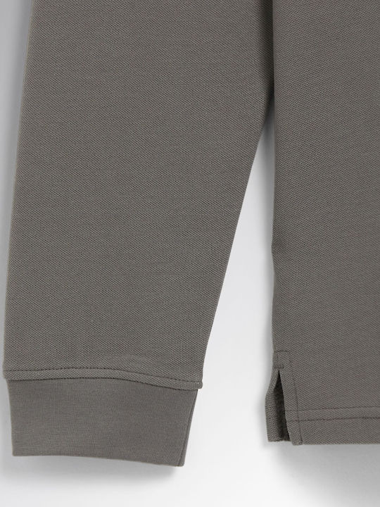 Polo Long Sleeve Blouse Steel Grey