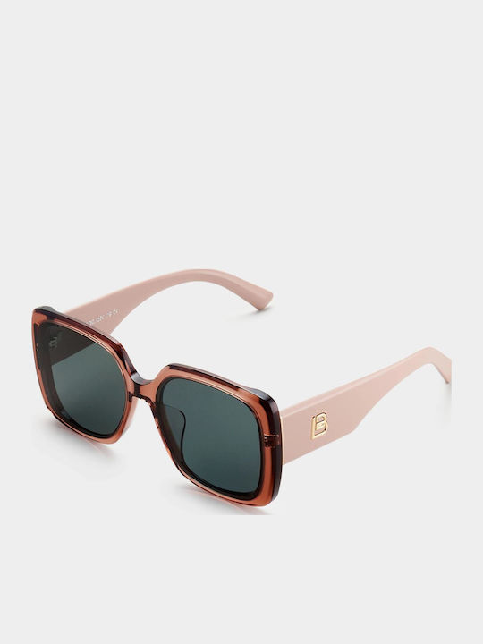 Bolon Damen Sonnenbrille mit Braun Kunststoff Gestell und Gray Polarisiert Linse BL3183C32
