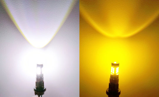 Λάμπες Αυτοκινήτου W21/5W / W21W Canbus LED 5500K Ψυχρό Λευκό 12V 28W 2τμχ