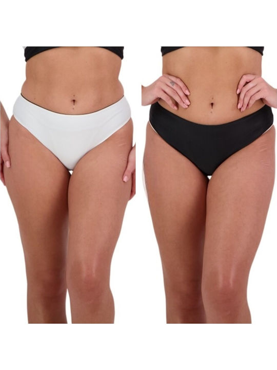 Bikini Slip Black/White
