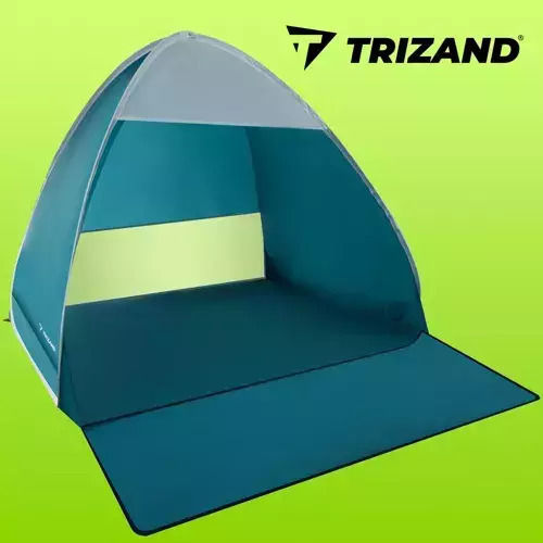 Trizand Плажна Палатка Изскачащо Устройство За 2 Човека Синя