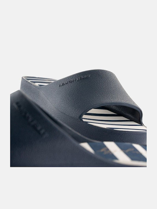 Solis 01 Slides με Πλατφόρμα σε Navy Μπλε Χρώμα