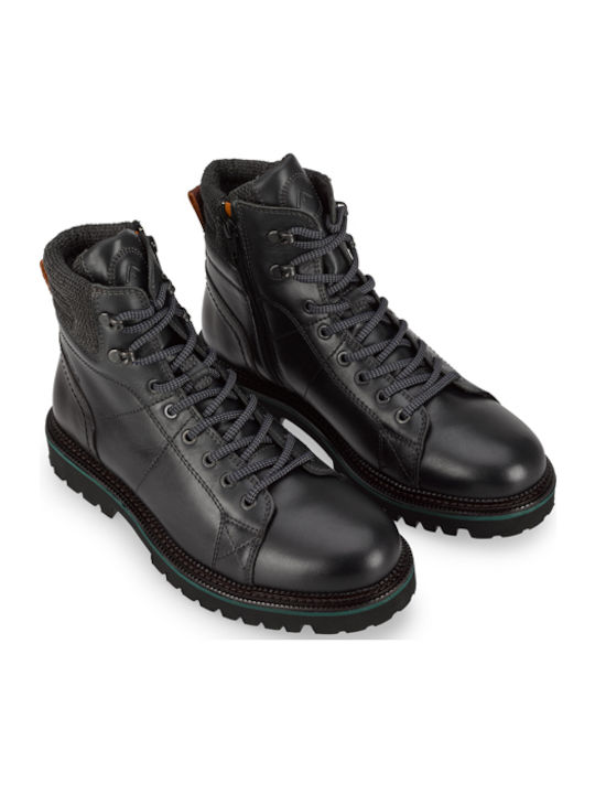 Leder Schwarz Stiefel