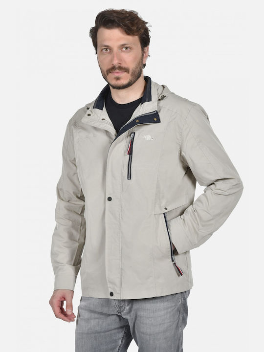 Castor Herren Jacke Lässig Beige