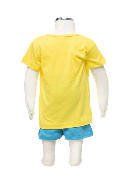 Galaxy Kinder Schlafanzug Sommerlich Yellow