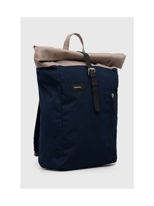 Sandqvist Fabric Backpack Navy Blue