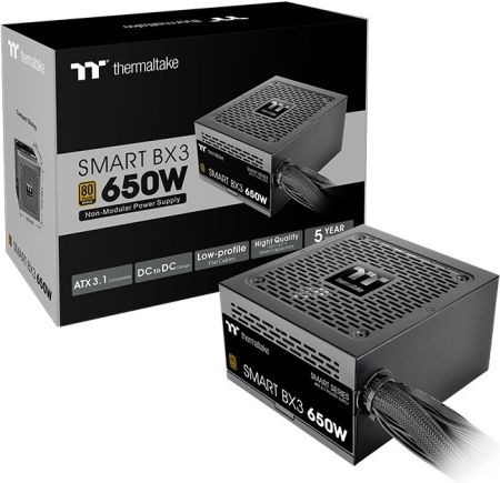 Thermaltake Smart BX3 650W Μαύρο Τροφοδοτικό Υπολογιστή Full Wired 80 Plus Bronze