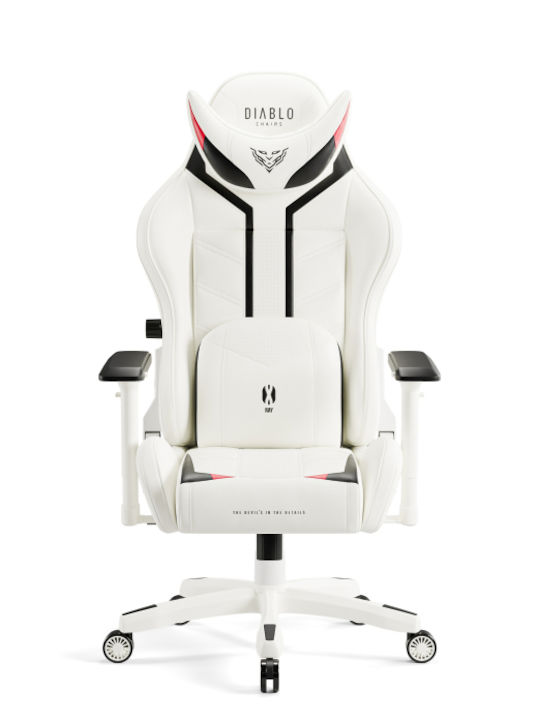 Diablo X-Ray 2.0 Normal Imitatie de piele cu Brațe ajustabile Alb / Negru