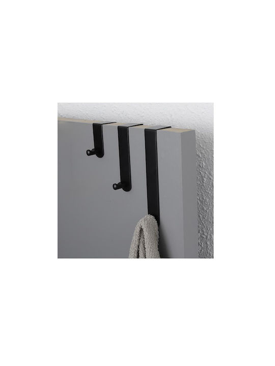 Metallic Door Hook 24.5x8x13.5cm 3pcs