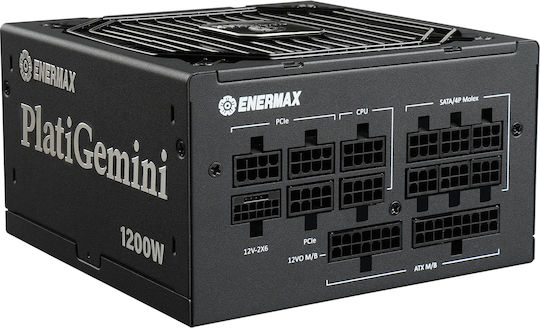 Enermax PlatiGemini 1200W Μαύρο Τροφοδοτικό Υπολογιστή Full Wired 80 Plus Platinum