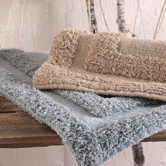Rythmos Badematte Baumwolle Rechteckig Etna 120-183-024 Grey 70x140cm