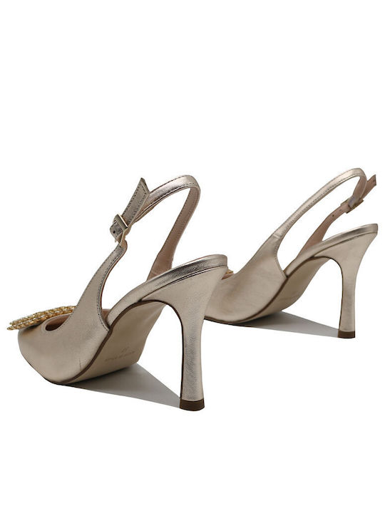 Marian Gold Heels