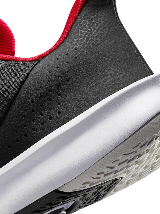 Precision 7 Low Basketball Shoes Black / University Red / White
