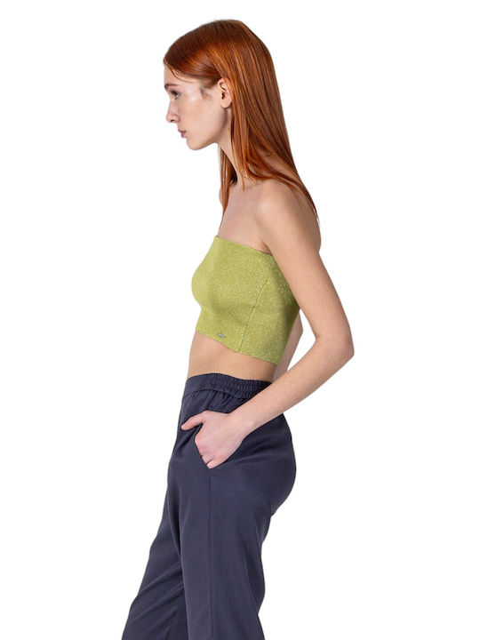 Aggel pentru Femei Crop Top Verde