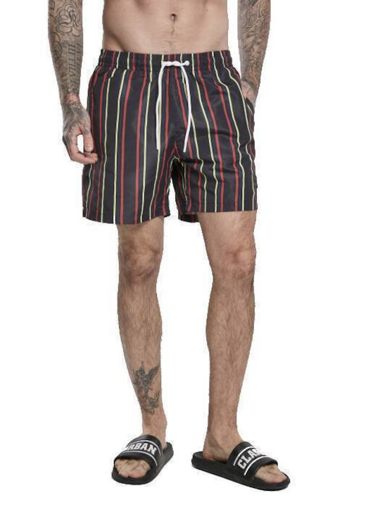 Urban Classics Men's Swimwear Shorts Midnightnavy Striped