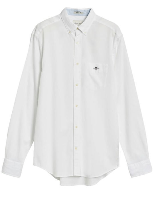Long-sleeved Cotton Shirt White