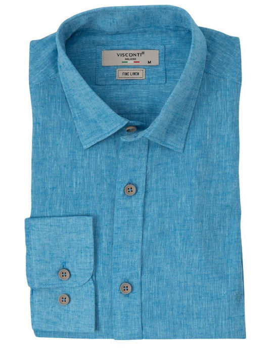 Visconti Men's Shirt Long Sleeve Linen GALLERY