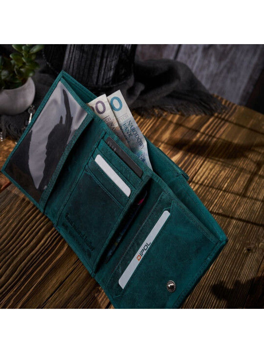 Set Leather Women's Bag Shoulder Green