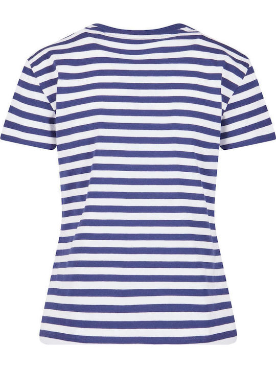 Women's T-shirt Striped Navy Blue