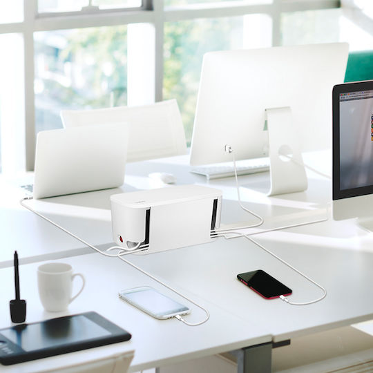 LogiLink Power Strip with Surge Protection 5 Positions with 2 USB-A, 1 USB-C and Cable 1.5m