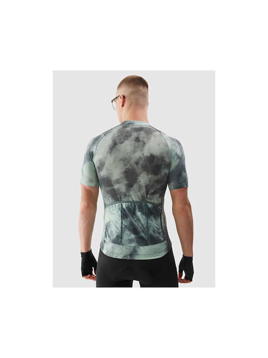 4F Men's Short Sleeve Green Cycling Jersey