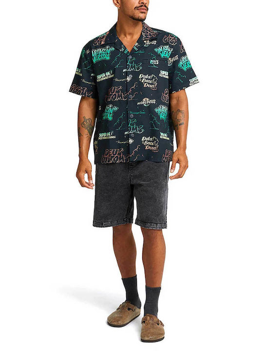 Deus Ex Machina Men's Shirt Short Sleeve Anthracite