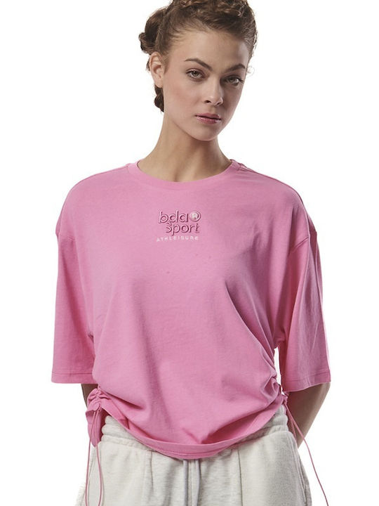 Body Action Damen Sportlich T-shirt Rosa