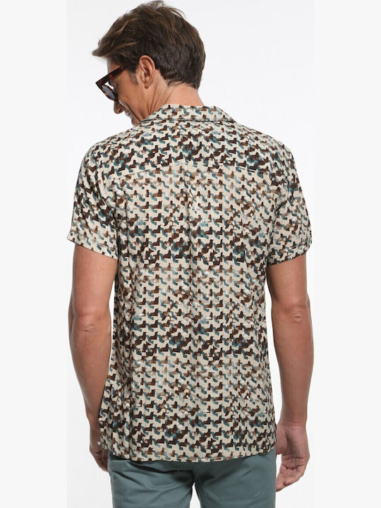 Kurzärmlig Hemd Beige
