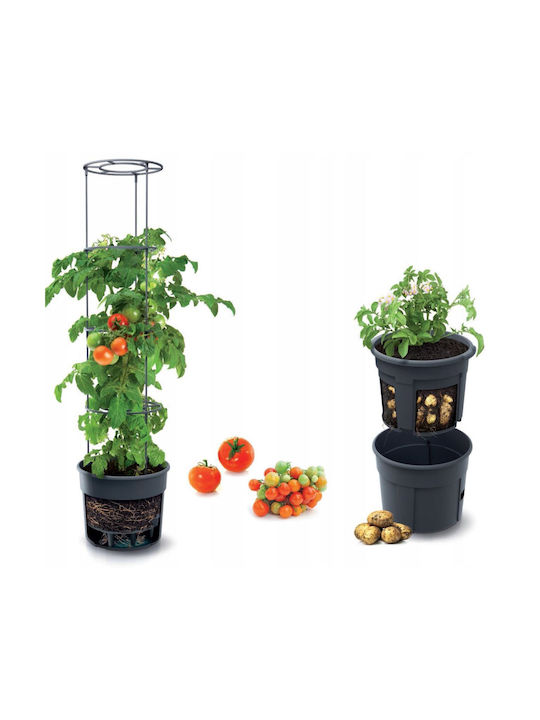 Prosperplast Ghiveci Plastic Gri 39.2x39.2εκ.