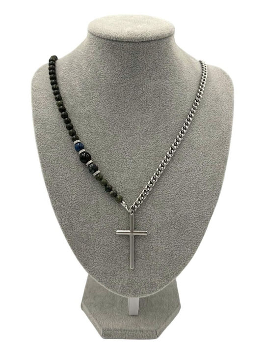 V-store Herren Armband mit Kreuz-Design 41cm