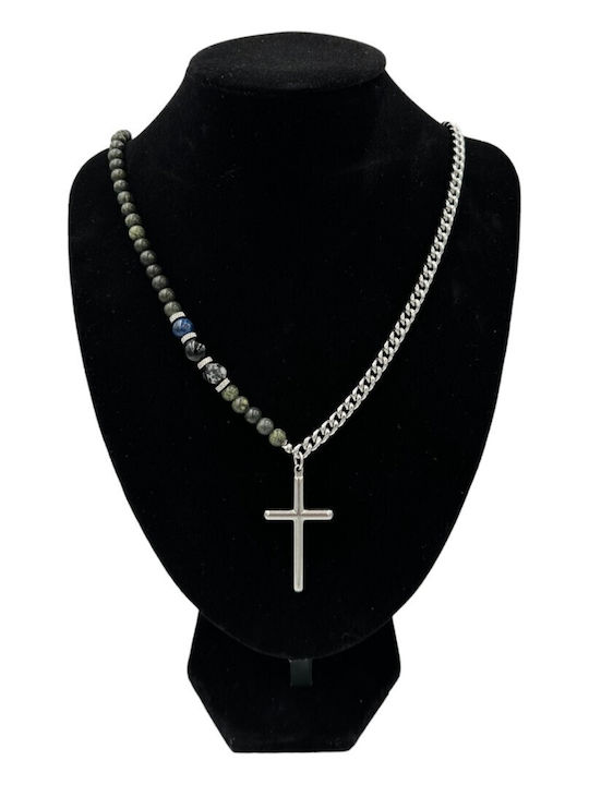 V-store Herren Armband mit Kreuz-Design 41cm