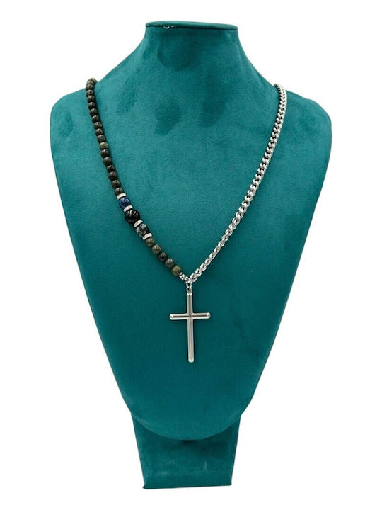 V-store Herren Armband mit Kreuz-Design 41cm