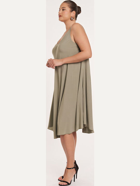 Summer Midi Dress Green