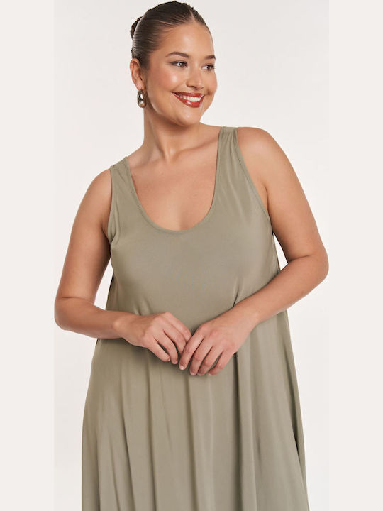 Summer Midi Dress Green