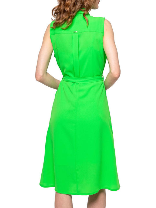 Heavy Tools Midi Shirt Dress Dress Green