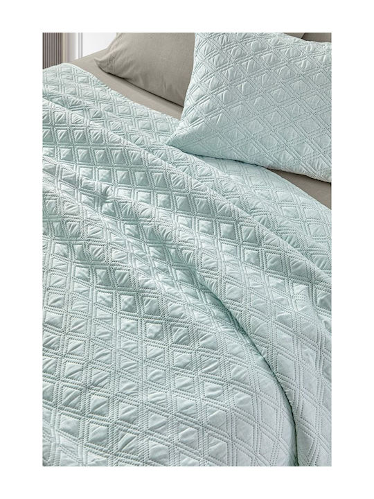 Guy Laroche Tempest Σετ Κουβερλί Ημίδιπλο Microfiber Mint 180x240cm 2τμχ