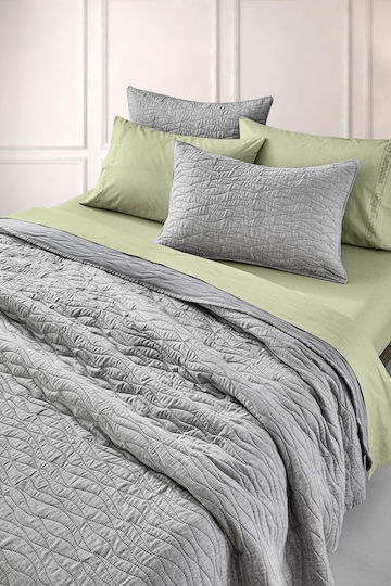 Guy Laroche Shadow Подредба Покривало Кингсайз Микрофибър Shadow Grey 220x240см 2бр