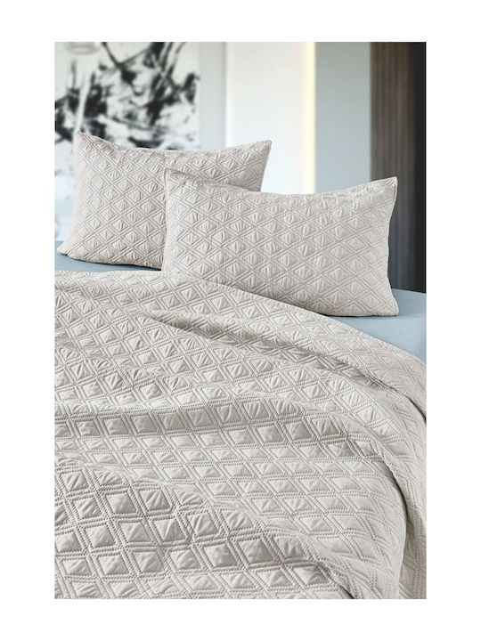 Guy Laroche Tempest Module Cuvertură Extra-dublu Microfibra Natural 250x240cm 2buc