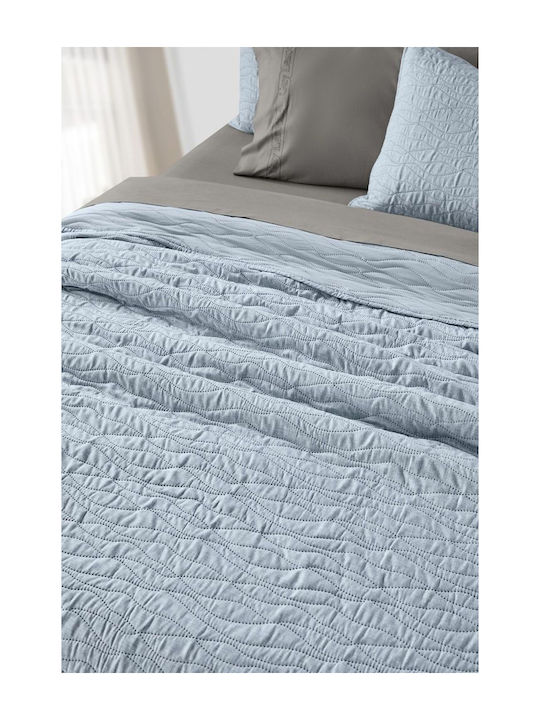 Guy Laroche Shadow Σετ Κουβερλί Μονό Microfiber Shadow Blue 160x220cm 2τμχ