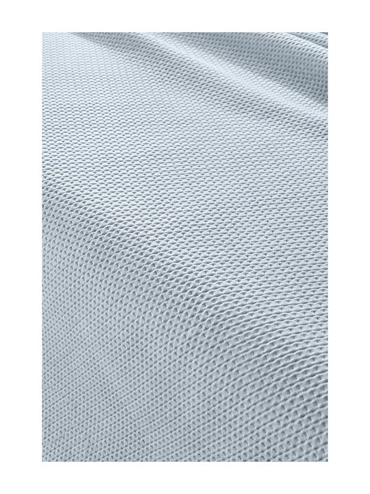 Guy Laroche Idol Set Coverlet Queen Size Microfiber Blue 250x240cm 2pcs