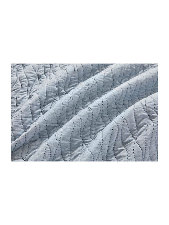 Guy Laroche Shadow Σετ Κουβερλί Μονό Microfiber Shadow Blue 160x220cm 2τμχ