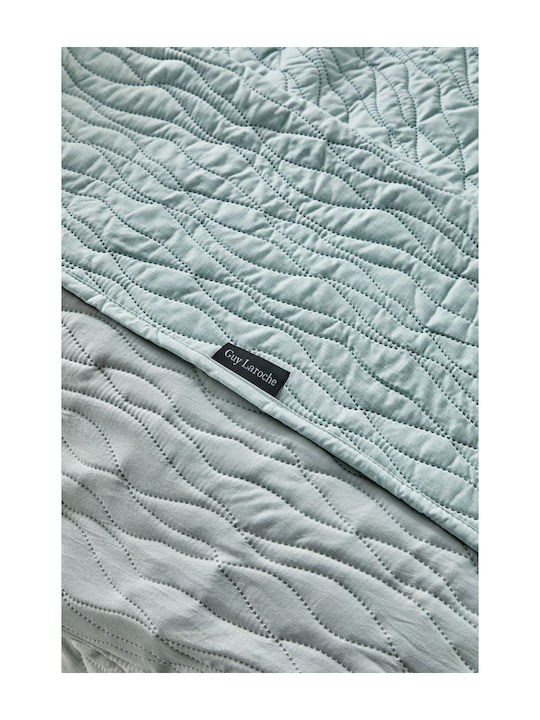 Guy Laroche Shadow Set Coverlet Queen Size Microfiber MInt 220x240cm 2pcs