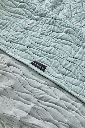 Guy Laroche Shadow Σετ Κουβερλί Υπέρδιπλο Microfiber Mint 220x240cm 2τμχ