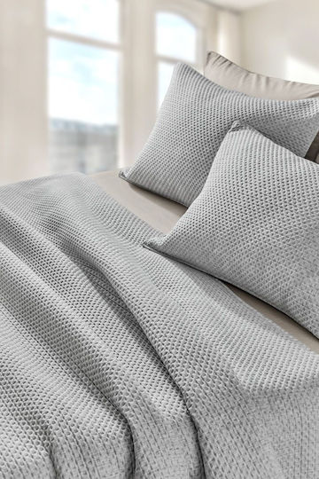 Guy Laroche Idol Подредба Покривало Единично Микрофибър Сив 160x220см 2бр