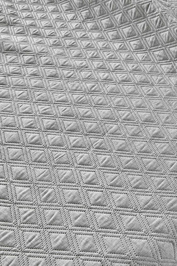Guy Laroche Tempest Set Coverlet Queen Size Microfiber Grey 220x240cm 2pcs