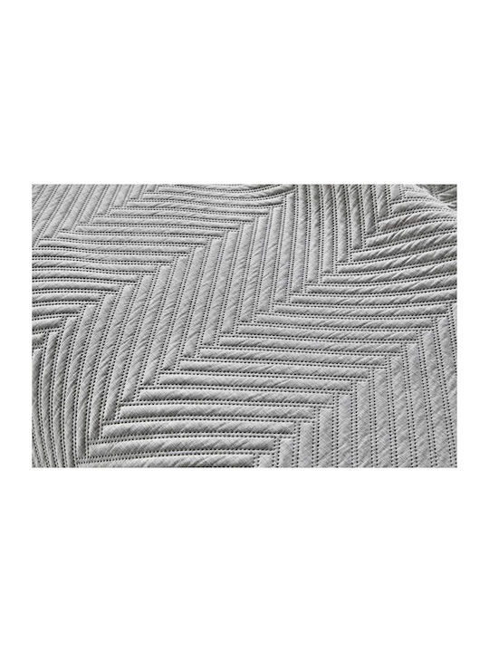 Guy Laroche Bone Set Coverlet Queen Size Microfiber Bone Grey 220x240cm 2pcs