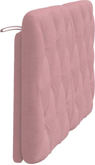 vidaXL Fabric Back Cushion for Bed Headboard Pink 122x48cm