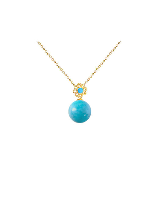 K18 Gold Turquoise Pendant M125219t